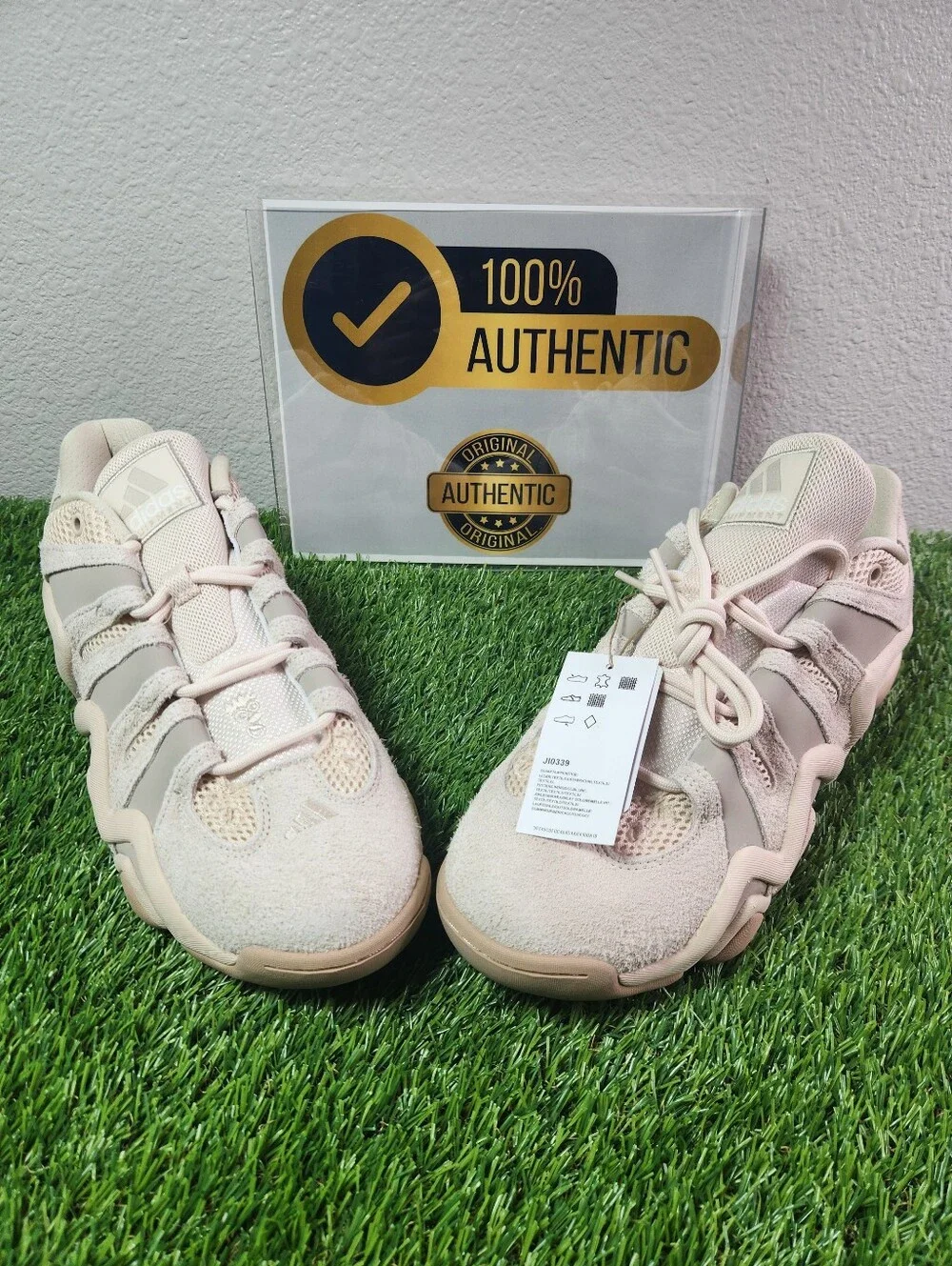 Adidas Crazy 8 Low Men's Shoes Halo Ivory/Wonder Beige/Sandstone ji0339 Size 14